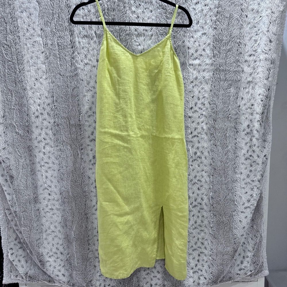 Yellow Linen Dress